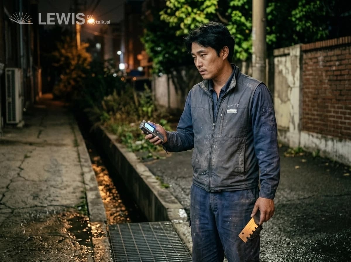 공백이 가리키는 다음 손
