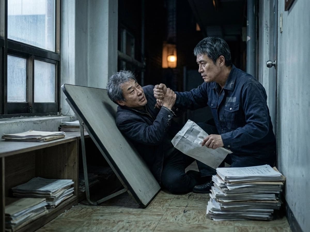 기울어진 거실