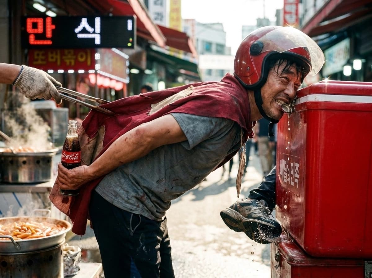 아이스박스 앞에서 삼킨 한 모금의 비밀